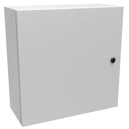 Hammond Slotted 1/4 Turn Latch Electrical Enclosures, 20 in H, 8 in D, 20 in W, NEMA 4, Steel EN4SD20208LG